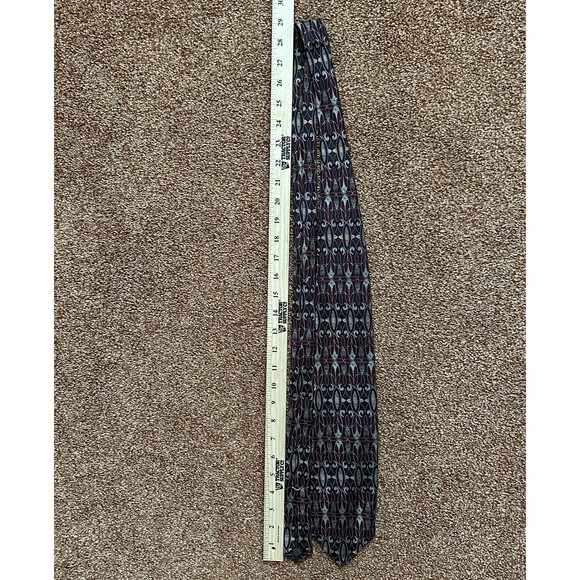 Silk XMI Mens Neck Tie Abstract Woven Textured Made In USA - Picture 4 of 5